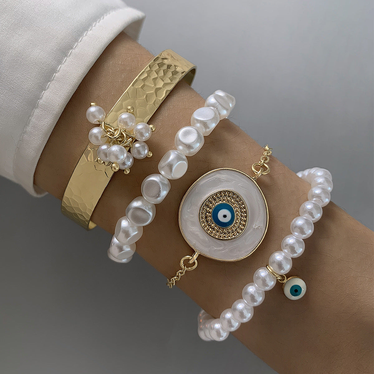 Wholesale Bohemian Personalized Evil Eye Bracelet Set